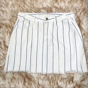 American eagle A-Line White Denim Skirt